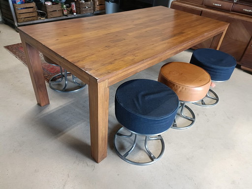 Teak dining table