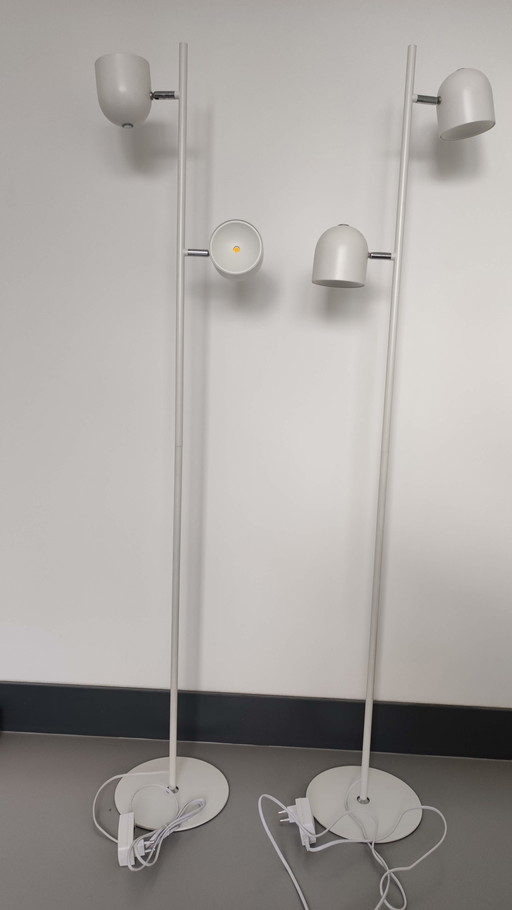 2x SKANSKA - Stehleuchte - LED Dimb. - 2x5W 3000K - Weiß