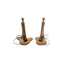 Vintage French Deer Leg Table Lamps, 60s/70s