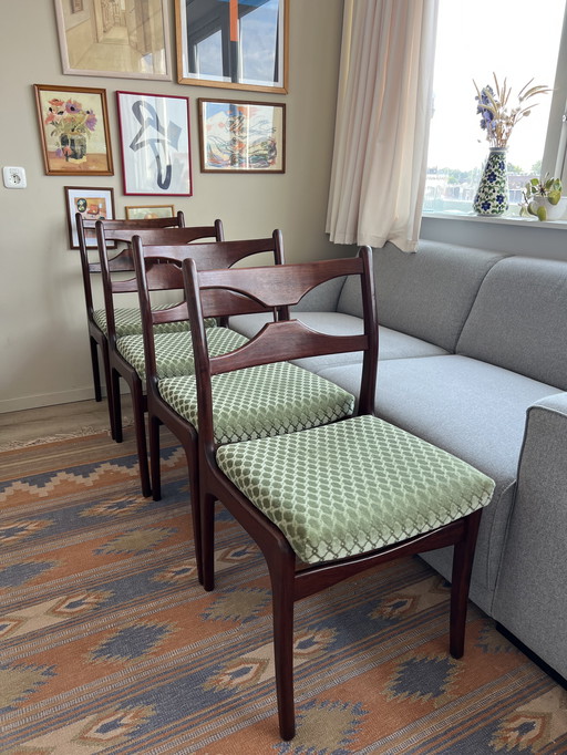 4x Palisander Mid Century Stühle