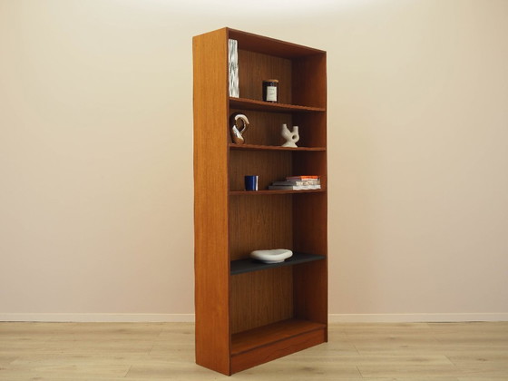 Image 1 of Librería de teca, diseño danés, década de 1970, fabricada en Dinamarca.
