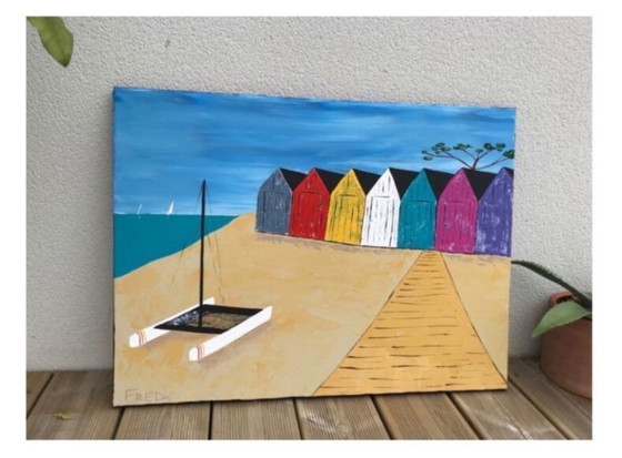 Image 1 of Acryl auf bespanntem Keilrahmen Format 65x50 cm