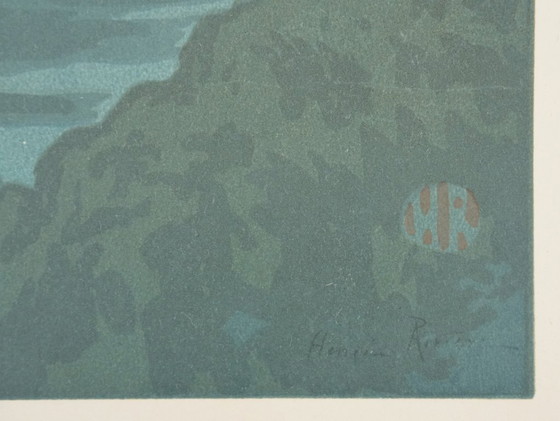 Henri Rivière : La Féérie Des Heures, Premier Quartier, Lithographie Originale Signée (photo 3 of 8)