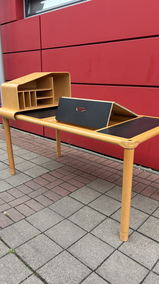 Stokke Scandinavisch vintage bureau met opzetkast