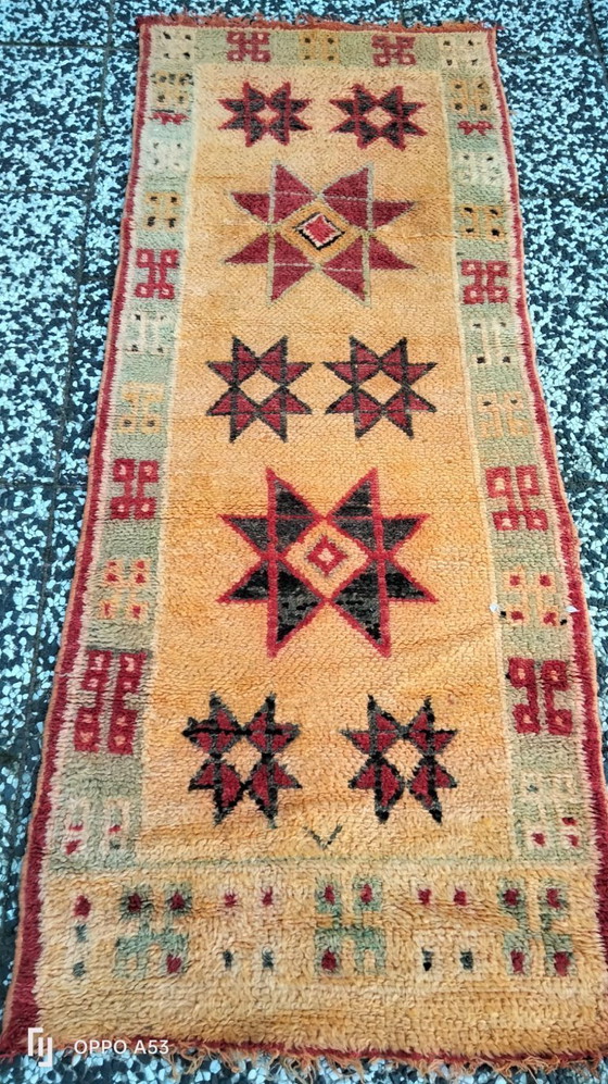 Image 1 of Handgeknoopt Berber kleed wol 178x70cm