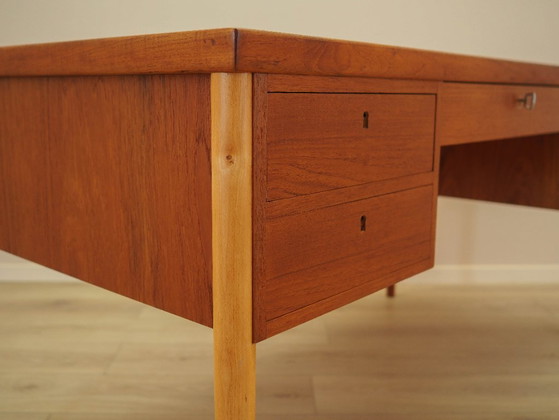 Image 1 of Scrivania in teak, design danese, anni '70, prodotta in Danimarca