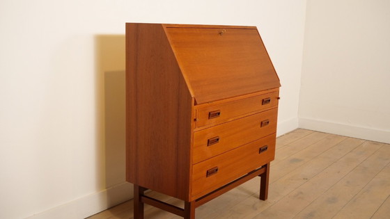 Image 1 of Vintage Teak Secretary | Deens | 90 cm