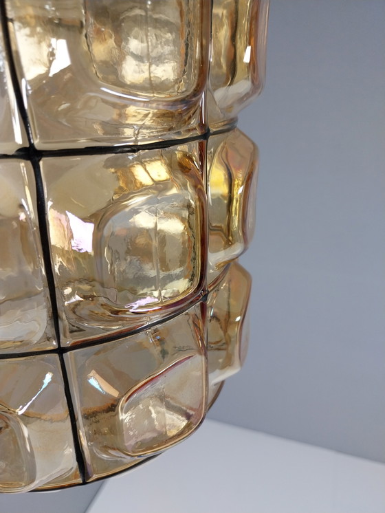 Image 1 of Vintage Hanglamp van Glashütte Limburg, Jaren 60
