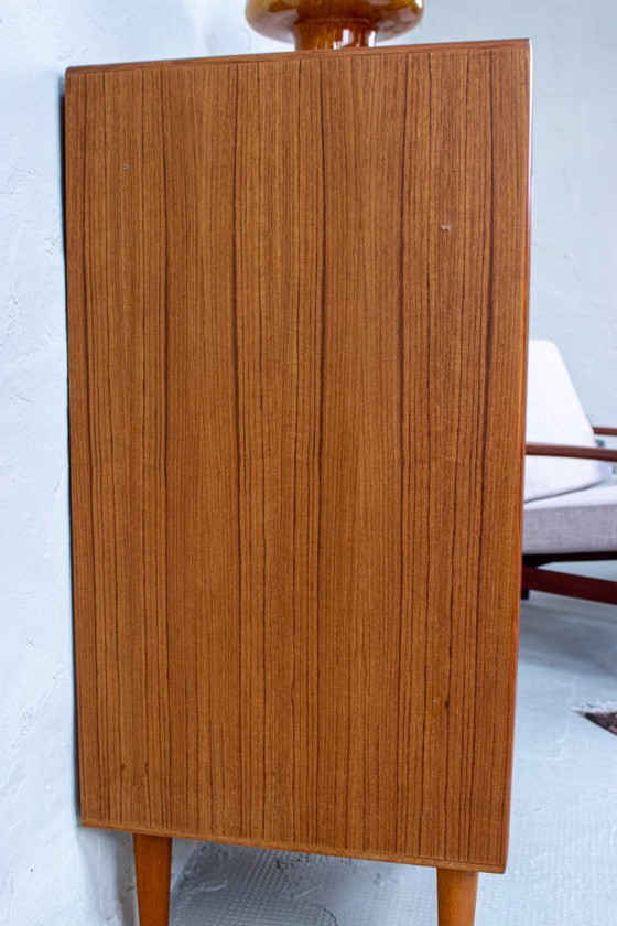 Image 1 of Vintage teak chest of drawers, sideboard, highboard, Danish style, 1960s