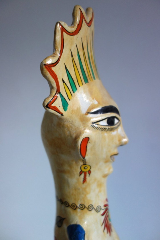 Image 1 of Grande scultura in ceramica d'epoca, Tonala, Messico