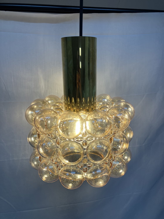 Image 1 of Helena Tynell Bubble Pendelleuchte Bernstein, von Limburg Glashütte