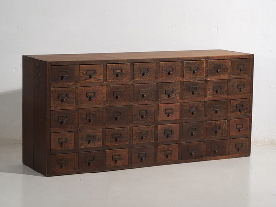 Credenza farmacia giapponese antica kusuri tansu - Periodo Taishō / Showa (ca.) #95 – Credenze, Iron (photo 10 of 40)