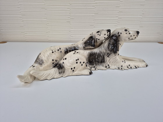 Image 1 of Vintage XL ceramic dog figurine, English Setter.