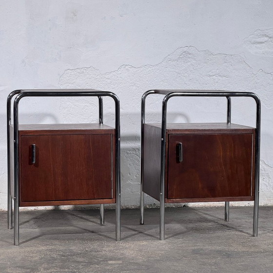 Image 1 of Bauhaus Bedside Table by Mücke-Melder, 1950s