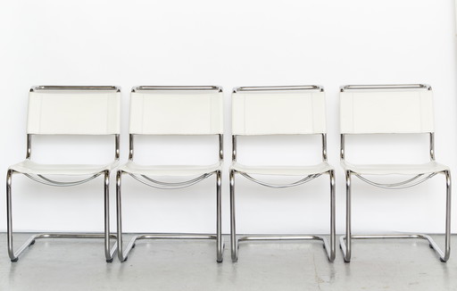 S33 Chairs by Mart Stam for Thonet, Set of 4