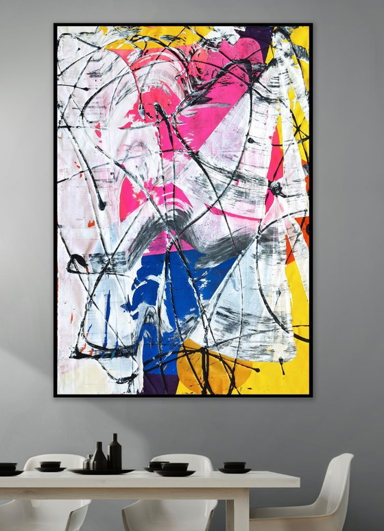 Image 1 of Jürgen Angeler - Pink Heart - 200 x 140 cm
