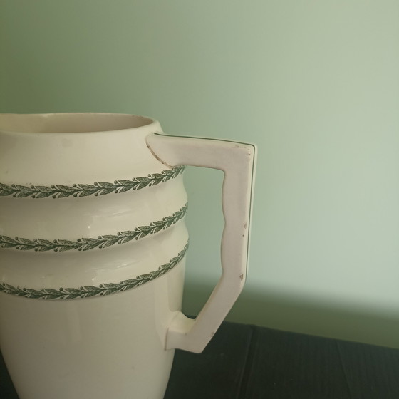 Image 1 of Large Art Deco Broc/Water Jug – Choisy-le-Roi – "Lauriers" – 28 cm