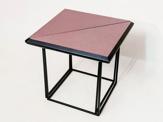 Tavolino laterale postmoderno "a tavolo diviso" – Tavolini, Metal, Vintage (photo 4 of 12)