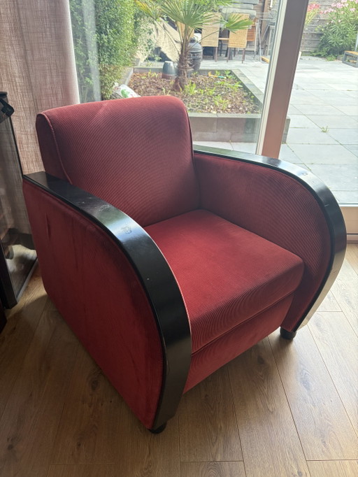 Poltrona Art Déco Rooker Dutch Seating Company – stoelen fauteuils, Textile, Wood (photo 2 of 6)