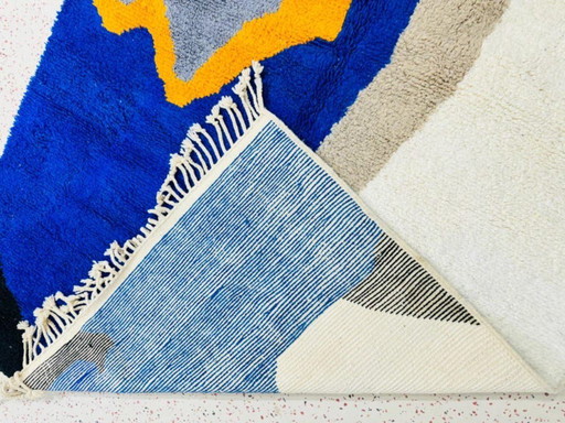 Marokkanischer Teppich aus Naturleinen, 300 x 200 cm