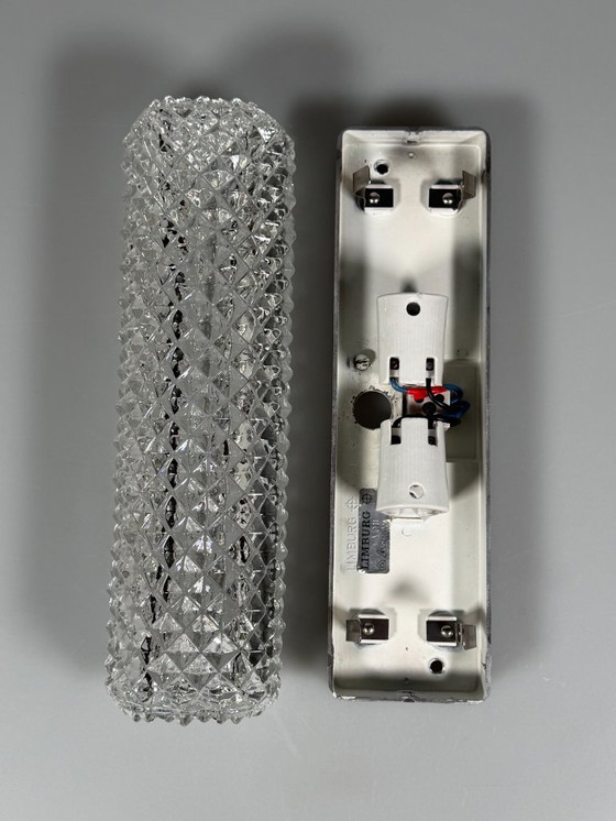 Image 1 of 60er 70er Jahre Wandlampe Wandleuchte von Glashütte Limburg Germany Space Age