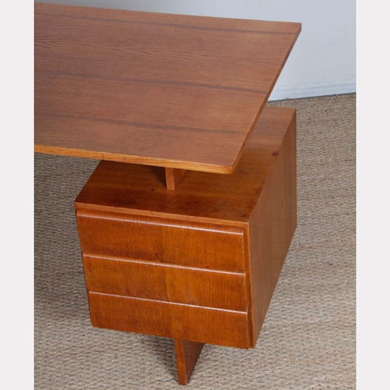 Image 1 of Vintage wooden desk by Bohumil Landsman, 1970s