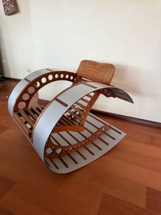 Design Rocking chair – Wood, Aluminium (photo 4 of 8)