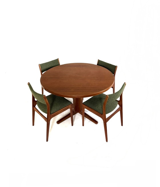 Vintage Extendable Danish Dining Table, Velje Møbelfabrik '60 – Velje Stolefabrik, Wood, Metal (photo 12 of 15)