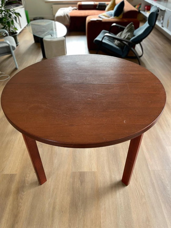 Mid Century Esstisch - ausziehbar – Esstische, Holz (photo 5 of 9)