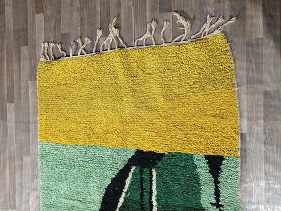 Tapis berbère en laine naturelle tissé main traditionnelle taille 1,5/2,5 m – Ahrend, Wool (photo 6 of 8)