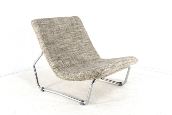 Image 1 of Vintage fauteuil 'Hierden' midcentury nieuwe gestoffeerd