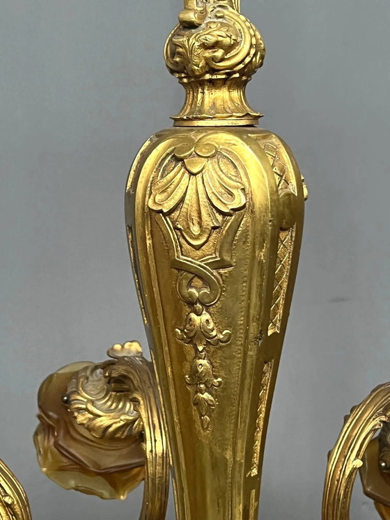 Massief bronzen kroonluchter "Mazarin". (photo 4 of 7)