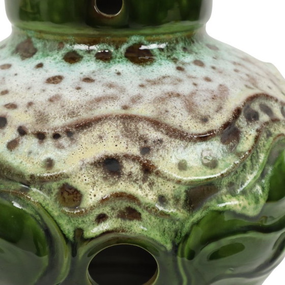 Image 1 of Green Lamp Fat Lava Ceramic 50cm
