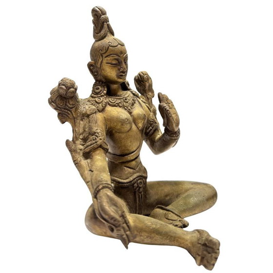 Estatua de Tara Verde Bronce – Sur de la India – Lote 473 – Esculturas, Bronze (photo 2 of 10)