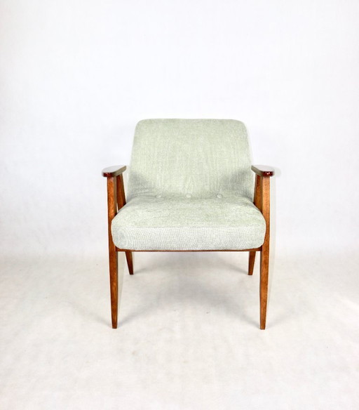  Light Green Model 366 Lounge Chair by Józef Chierowski, 1970s
