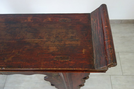 Image 1 of Antique decorated altar console table, China, early 20th century