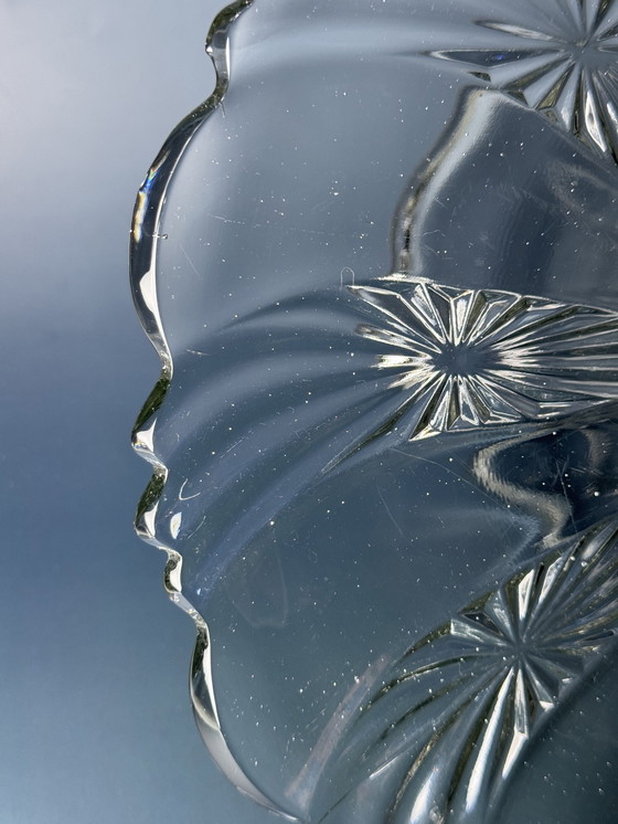 Image 1 of Alzata per torte Val Saint Lambert – Collezione “Bambous et Étoiles”.