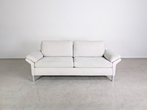 Divano di design originale Rolf Benz Sofa 3000 a tre posti, beige crema