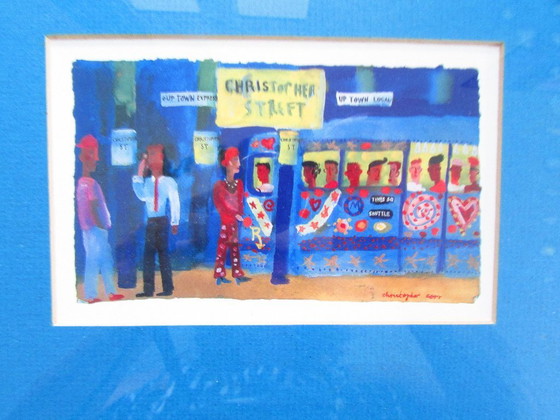 Image 1 of area of illustrations under glass by Christopher Corr