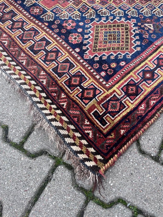 Image 1 of 100% wollen vloerkleed uit de jaren 1940