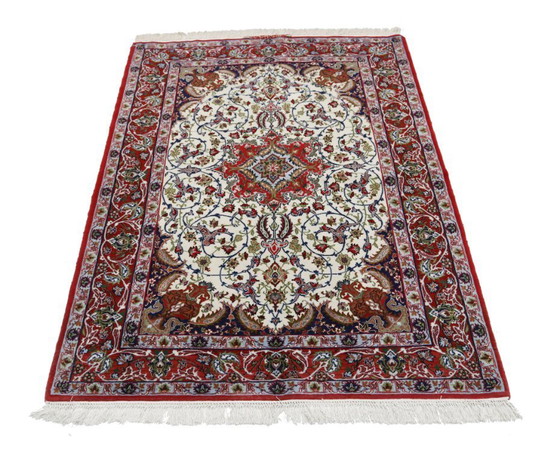 Image 1 of Tappeto persiano Isfahan Vecchio Molto Fine Con Seta 160 X 110 Cm