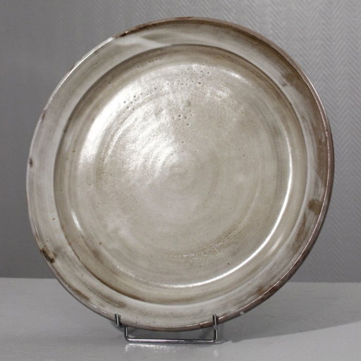 Serafino Ferraro a Vallauris - Impressionante piatto da parete decorativo in gres