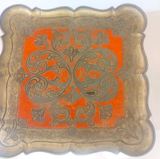 Tavolini impilabili fiorentini, Italia 1950, firmati. – Plastic, Wood (photo 12 of 15)