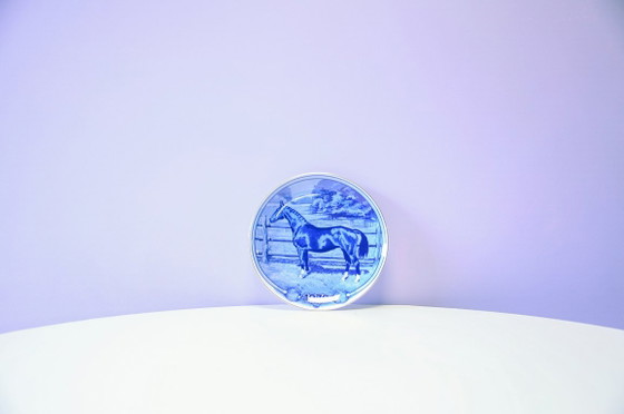 Set X2 Wandteller Pferde Paul T. Christensen – Wanddekoration, Porcelain (photo 5 of 8)