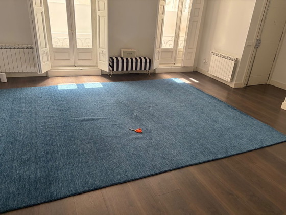 Tapis en laine bleu pétrole 250x350/300x400 – Benuta, Wool (photo 9 of 10)