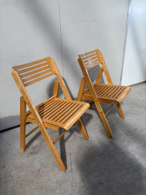 Image 1 of Sedie pieghevoli vintage IKEA in compensato “Nikolaus”