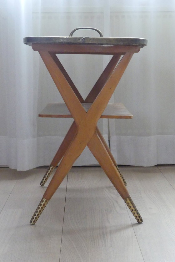 Image 1 of Beistelltisch Ilse Möbel 50er Jahre Resopalplatte UK2aeb