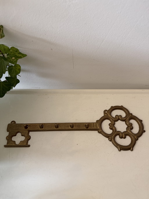 Brass key rack