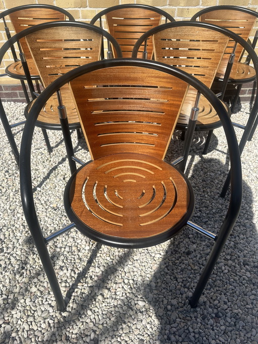 6 Chairs by Rud Thygesen & Johnny Sorensen for Botium Denmark