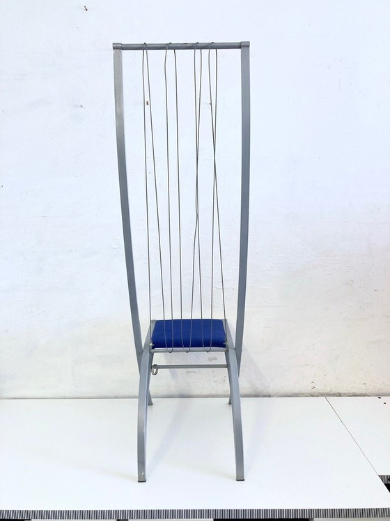 Image 1 of Poltrona a forma di arpa XXL degli anni '80/'90, Dietrich Design, alta 160 cm.